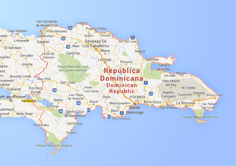 Mapa De Dominican Republic
